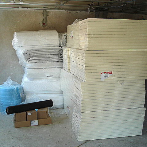 Fußbodenheizung Aufbau Material Bild