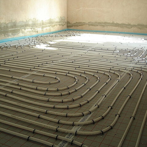 Fußbodenheizung Aufbau Heizspiralen