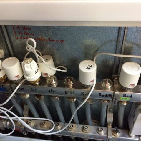 Rohrbruch Heizkreisverteile